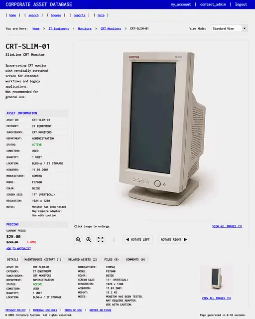 ITEM #43, CRT-SLIM-01 by don't Buy