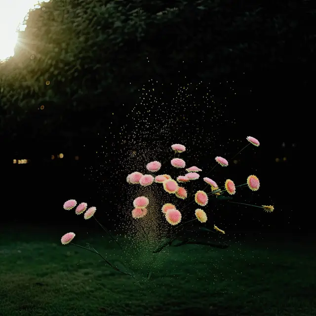 Pink Daisy Dust by Alina Trifan