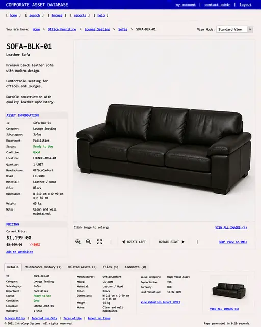 ITEM #305, SOFA-BLK-01 by don't Buy