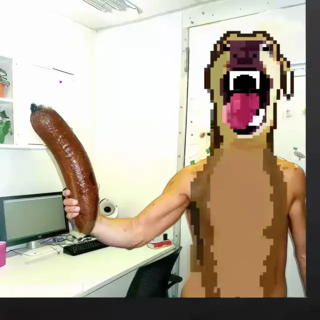 Dog-with-Sausage by Mind Wank