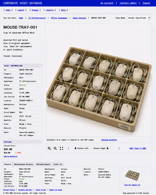 ITEM #116, MOUSE-TRAY-001 by don't Buy