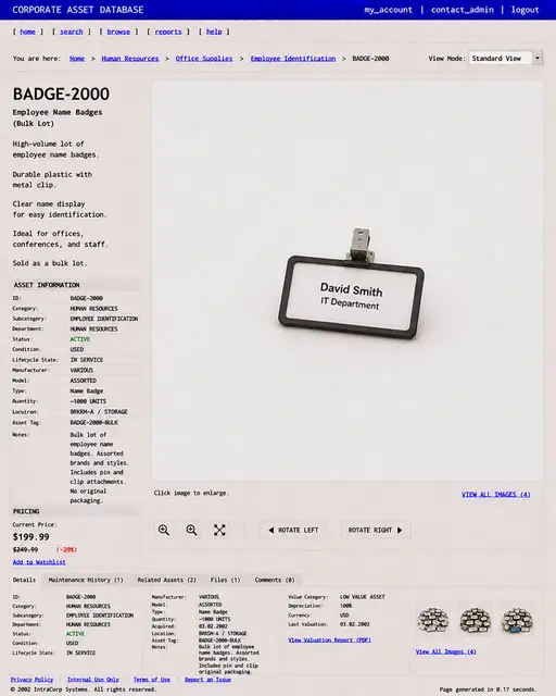 ITEM #230, BADGE-2000 by don't Buy