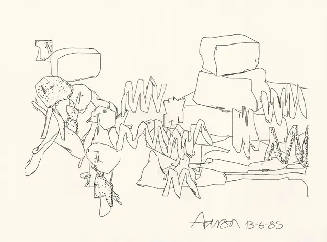 AARON at Tsukuba, #3 13-6-85 (Claim Deed Token) by Harold Cohen