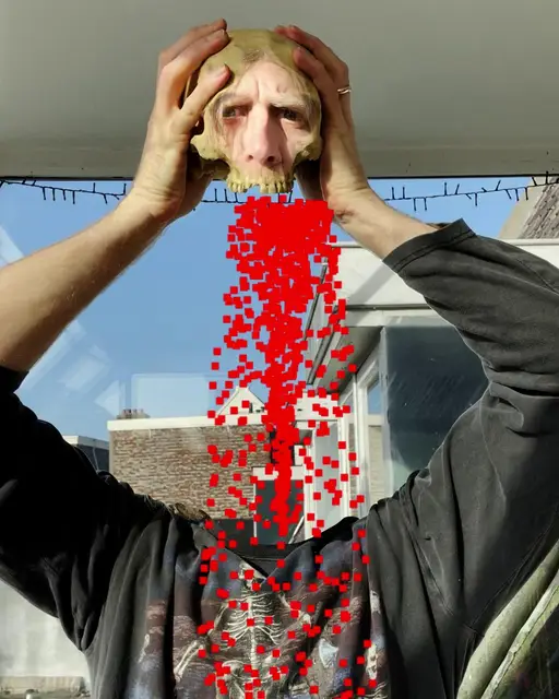 RIPPING MY OWN HEAD OFF PARTICLE SYSTEM (Geoffrey Lillemon) by Geoffrey Lillemon