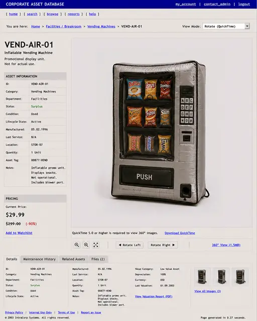 ITEM #191, VEND-AIR-01 by don't Buy