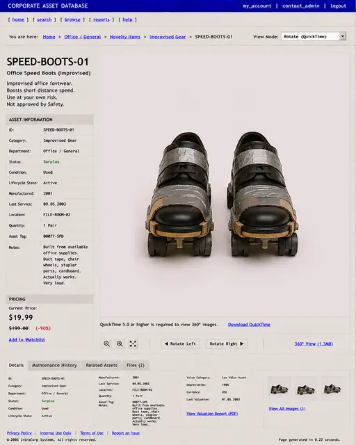 ITEM #163, SPEED-BOOTS-01 by don't Buy