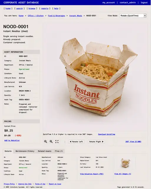 ITEM #129, NOOD-0001 by don't Buy
