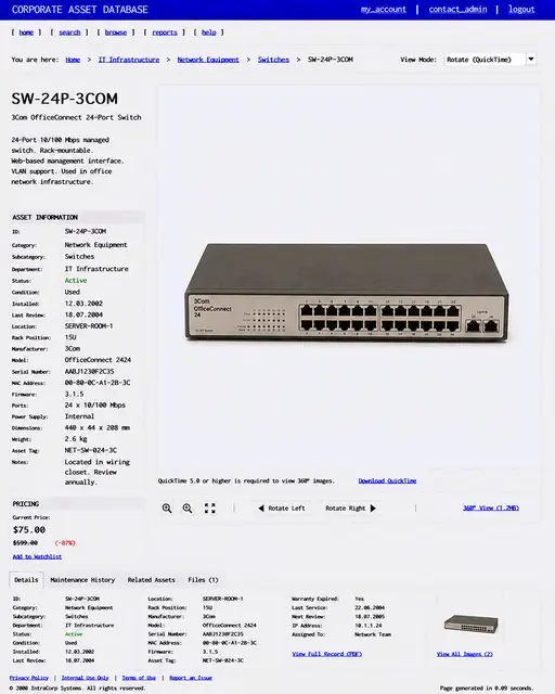 ITEM #172, SW-24P-3COM by don't Buy
