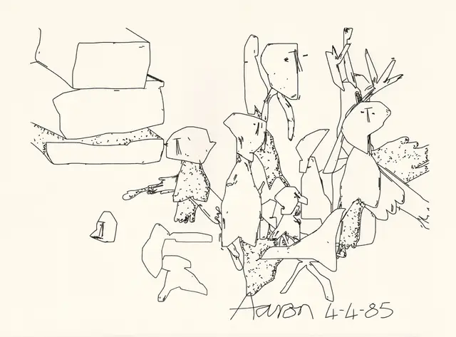 AARON at Tsukuba, #4 4-4-85 (Claim Deed Token) by Harold Cohen
