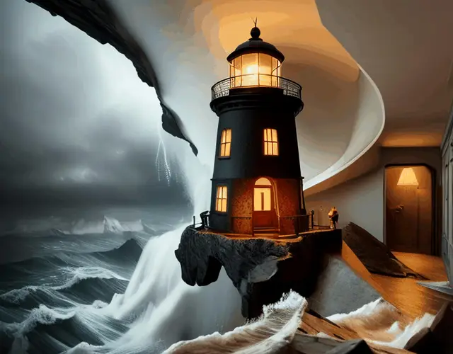 Lighthouse Swell by ContentBeware