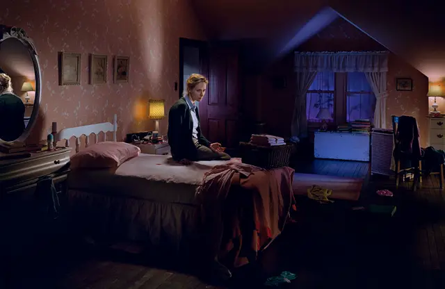 Untitled (Woman On Bed With Blood) by Gregory Crewdson