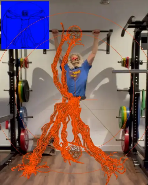 PULL-UP CONTROLLED VITRUVIAN GEOMETRY NODES by Geoffrey Lillemon