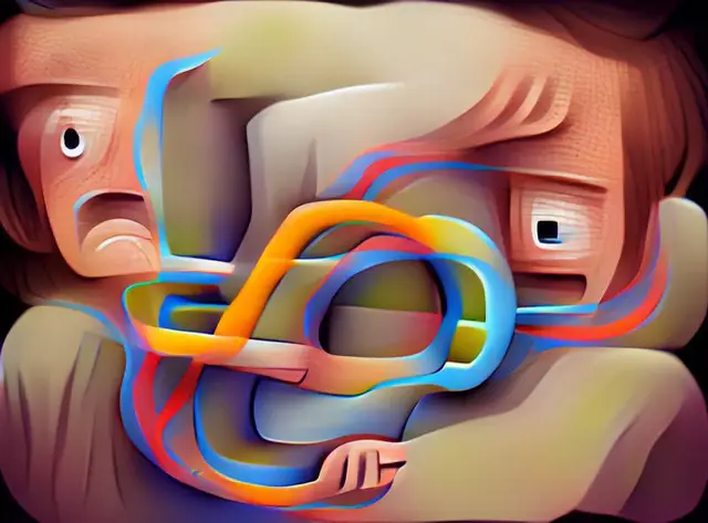 Stuck in a loop an existential crisis by Gene Kogan