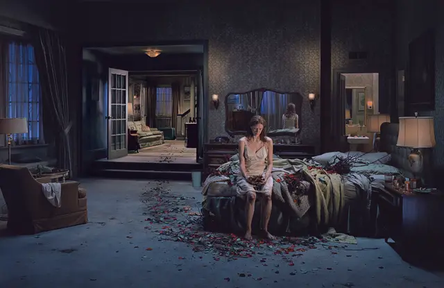 Untitled (Bed of roses) by Gregory Crewdson