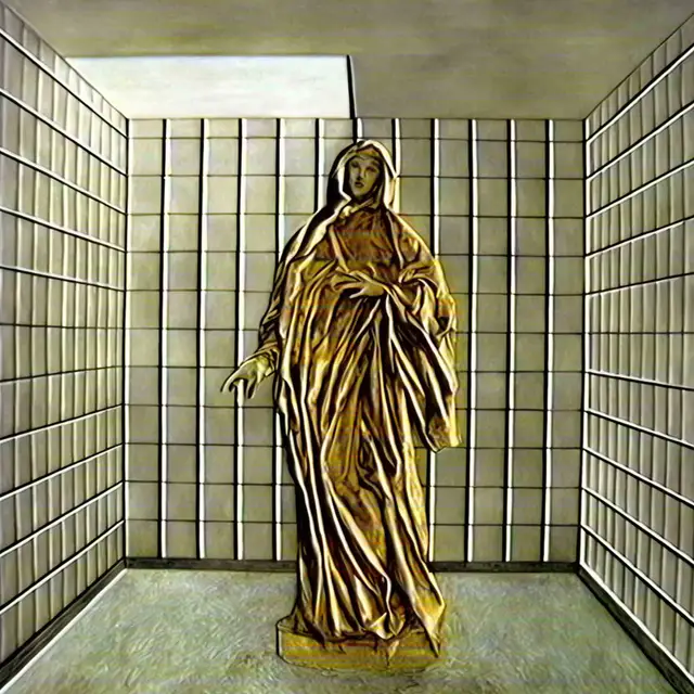 Statue of Many Faces (Quantum Communications) by Quantum Communications
