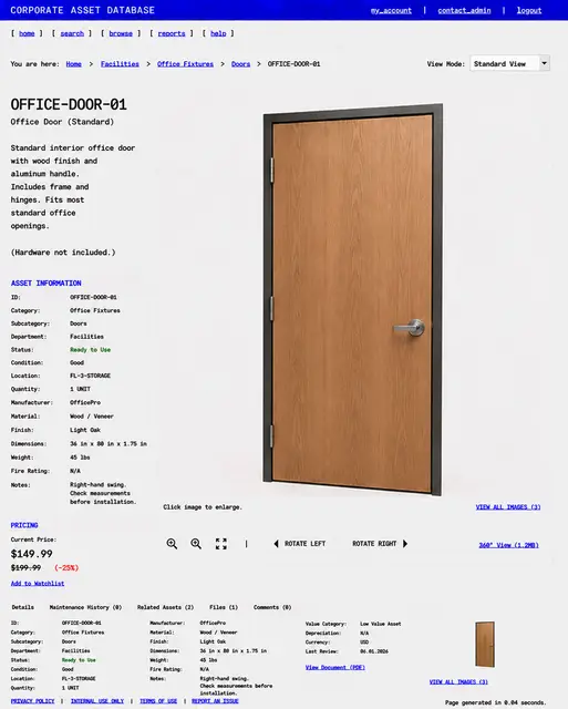 ITEM #286, OFFICE-DOOR-01 by don't Buy