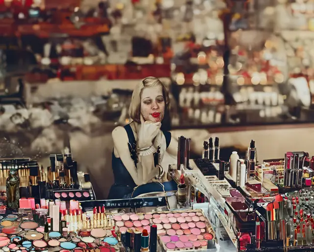 Makeup Counter 1 by Pete Burkeet