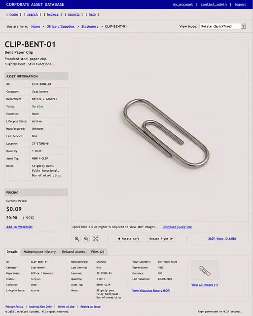 ITEM #38, CLIP-BENT-01 by don't Buy