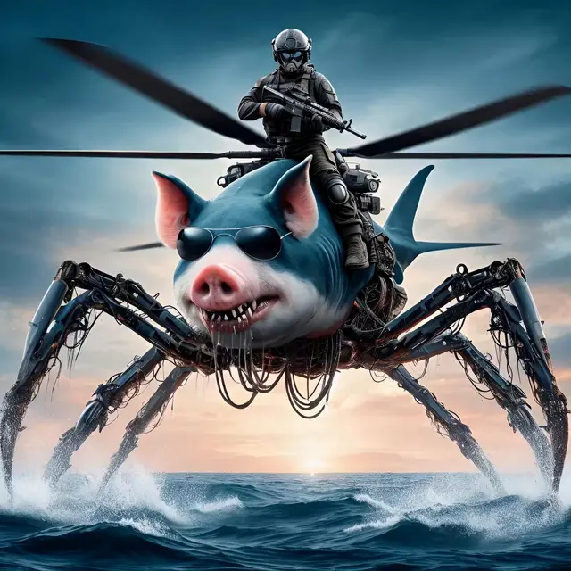 Helicopter Dolphin Spider Legs Pig by Pancakepie360
