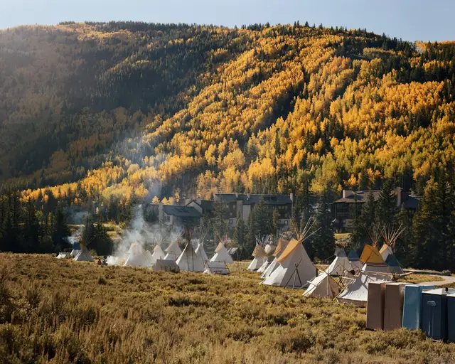 Rocky Mountain Man Rendezvous, Near Vail Colorado, October by Joel Sternfeld