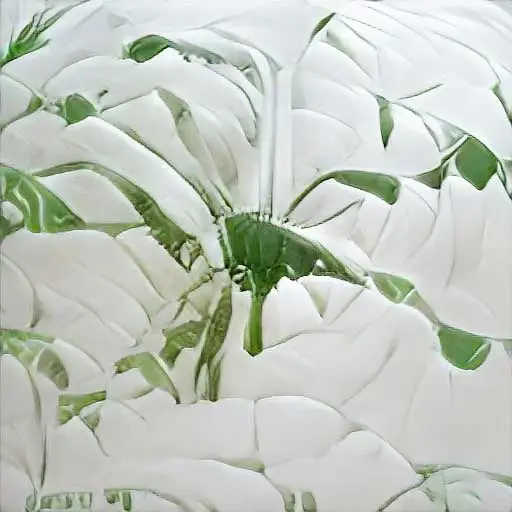 Artifacts6 - monstera in white room (Milo Poelman) by Milo Poelman