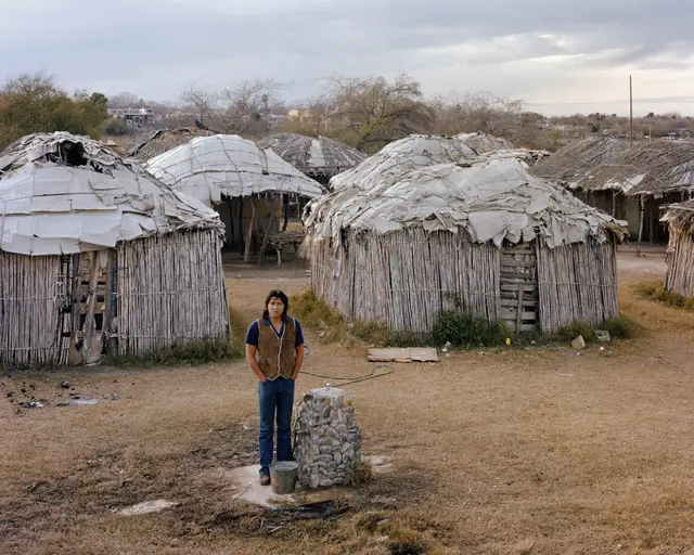A Man in a Kickapoo Village in Eagle Pass, Texas, January by Joel Sternfeld