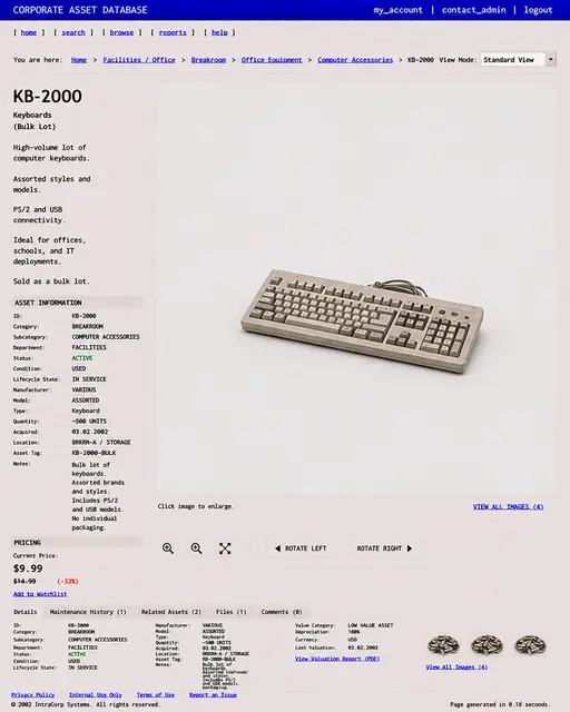 ITEM #273, KB-2000-1 by don't Buy