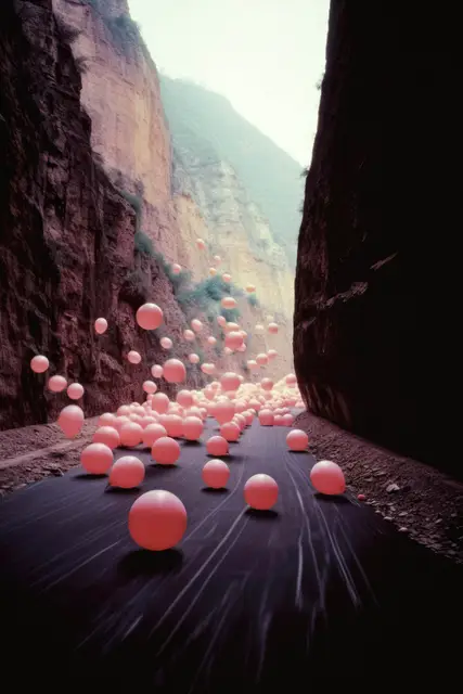 Balloon monsoon by Nathan Boey