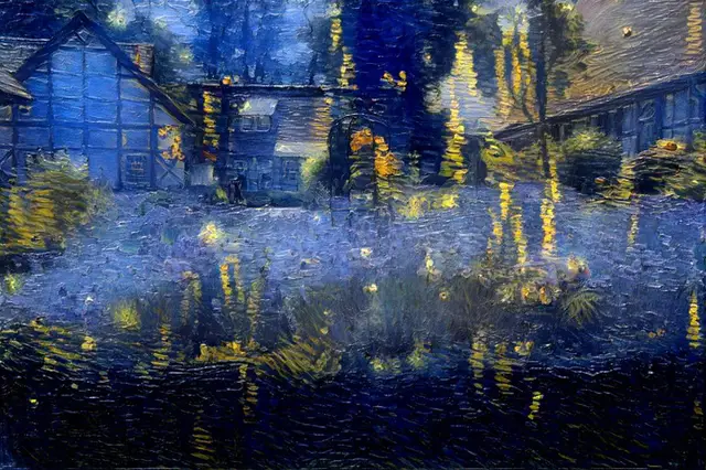 Cimg Bauerngarten - Van Gogh Starry,
"Controlling Perceptual Factors in Neural Style Transfer", Figure 3 by Leon Gatys