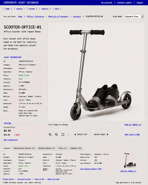 ITEM #298, SCOOTER-OFFICE-01 by don't Buy