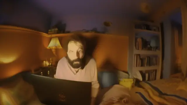 Sitting On A Hillside Experiencing A Simulation Of Epic Proportions (The Mike Elf) by The Mike Elf