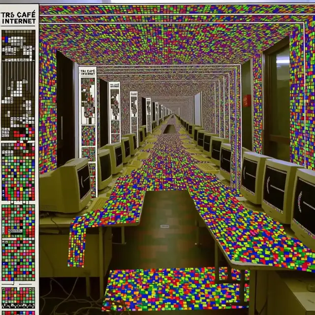 BUSY SIGNAL / warning: este paquete trae una pregunta / 404: futuro no encontrado / todavía la computadora de los noventa no era vieja: estaba llegando la latencia vuelve visible la distancia entre dos deseos by Canek Zapata