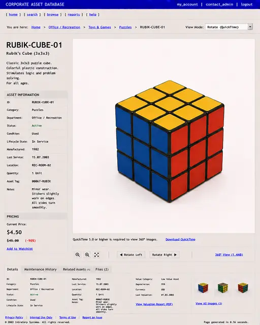 ITEM #297, RUBIK-CUBE-01 by don't Buy