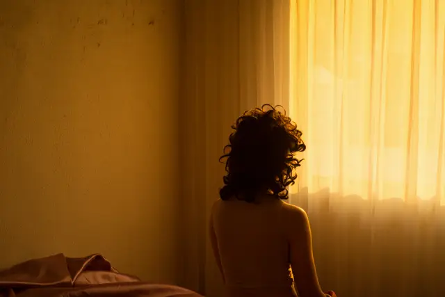 Curtain (self-portrait) by Tania Franco Klein