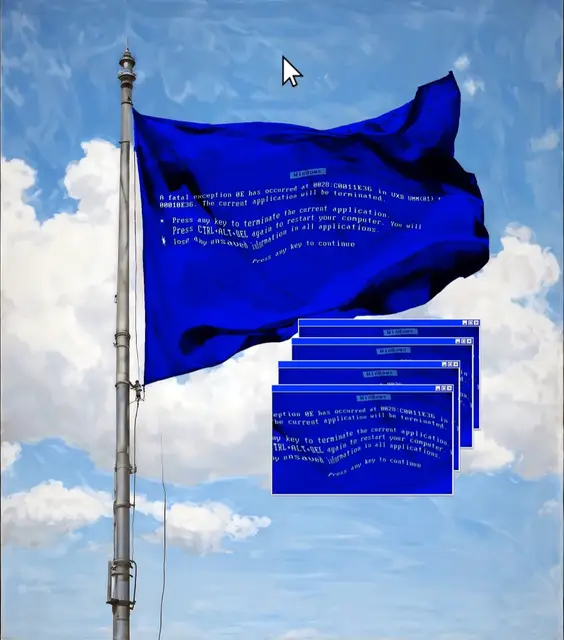 blue flag of death by don't Buy