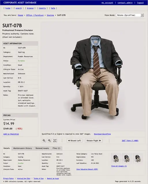 ITEM #171, SUIT-07B by don't Buy