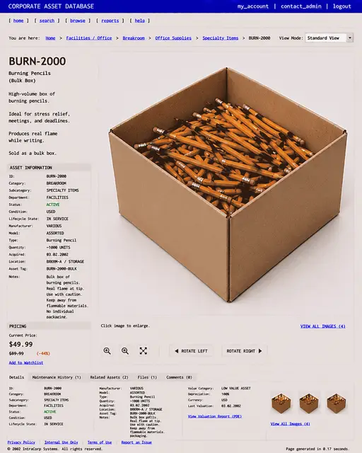 ITEM #235, BURN-2000 by don't Buy