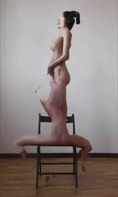 Study of Nude on Chair 2 by Ümüt Yildiz and Alberto Maria Colombo
