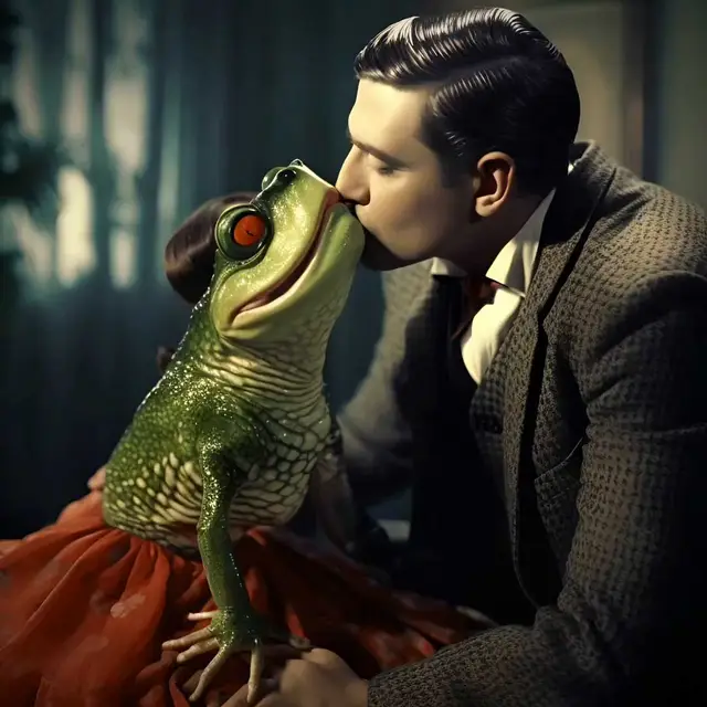 The Kiss. A Silver Screen Classic. by Alsoguppyme