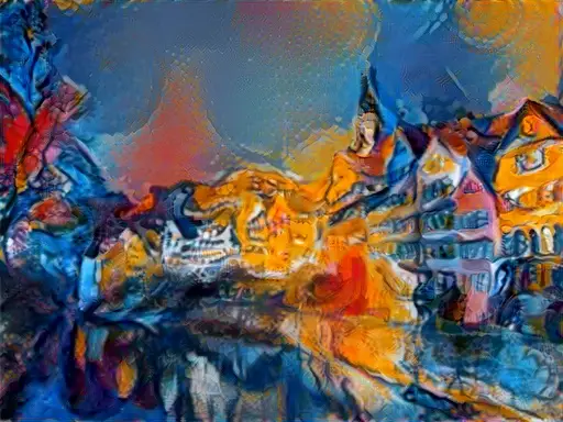 Ri Tuebingen Neckarfront - Gi Chagall Circus,
"A Neural Algorithm of Artistic Style", Unpublished by Leon Gatys