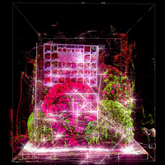 Azalea and Signboard by Saeko Ehara