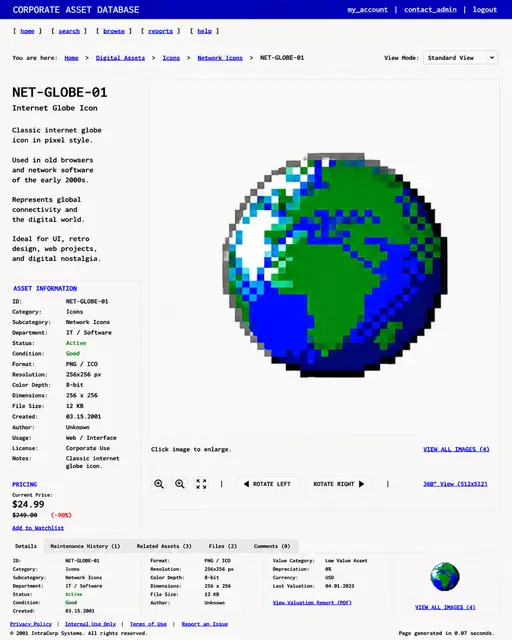 ITEM #284, NET-GLOBE-01 by don't Buy