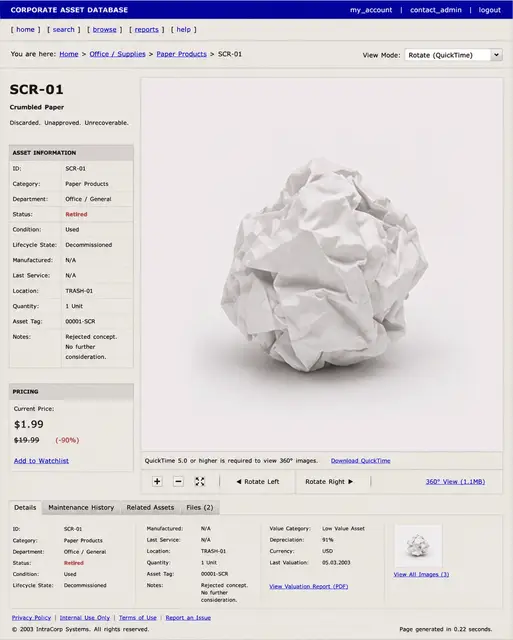 ITEM #154, SCR-01 by don't Buy