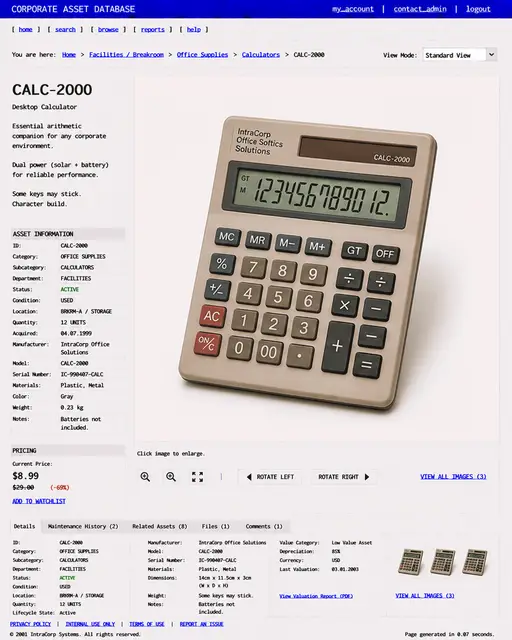 ITEM #22, CALC-2000 by don't Buy